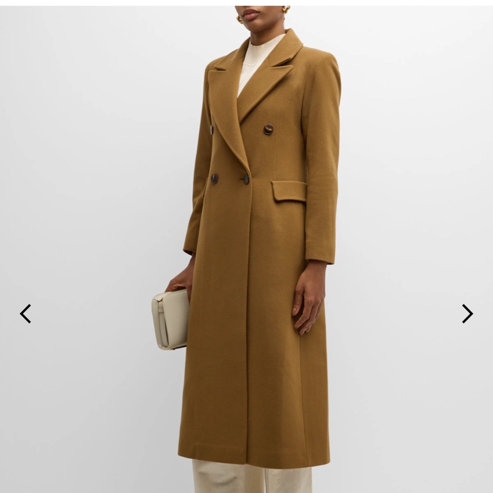 Fleurette Isla Double Breasted Long Cashmere Coat